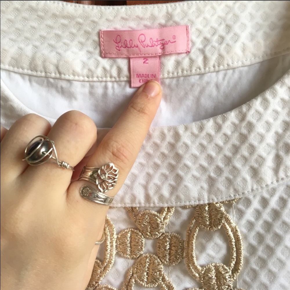Lily Pulitzer White Dress - Picture 3 of 3
